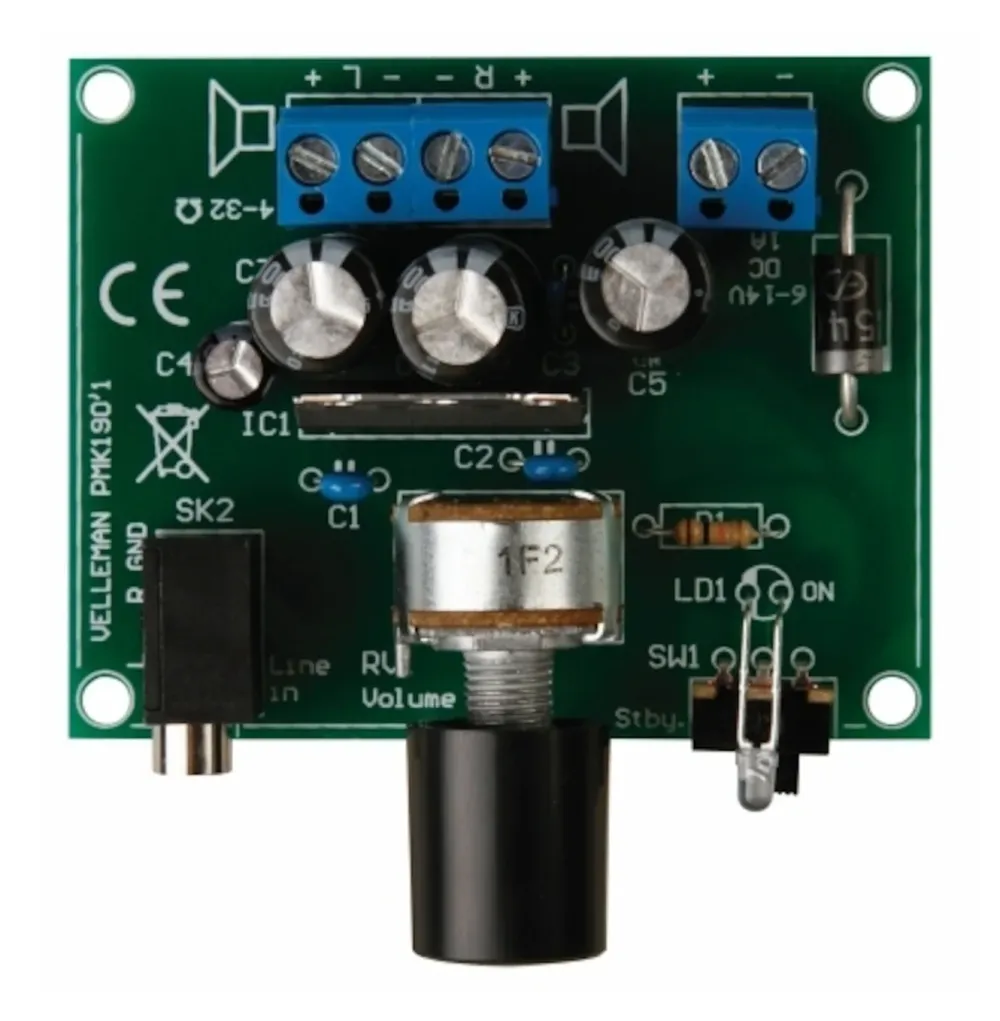 Velleman Elektronikk|Stereoforsterker 2x5 W Byggesett