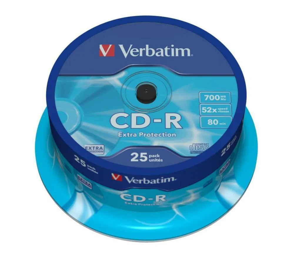 Verbatim Musikkspiller Og Radio|Datatilbehør|CD-R-plater 25-pk.