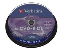 Verbatim Datatilbehør|DVD+R DL på spindel 10-pk.