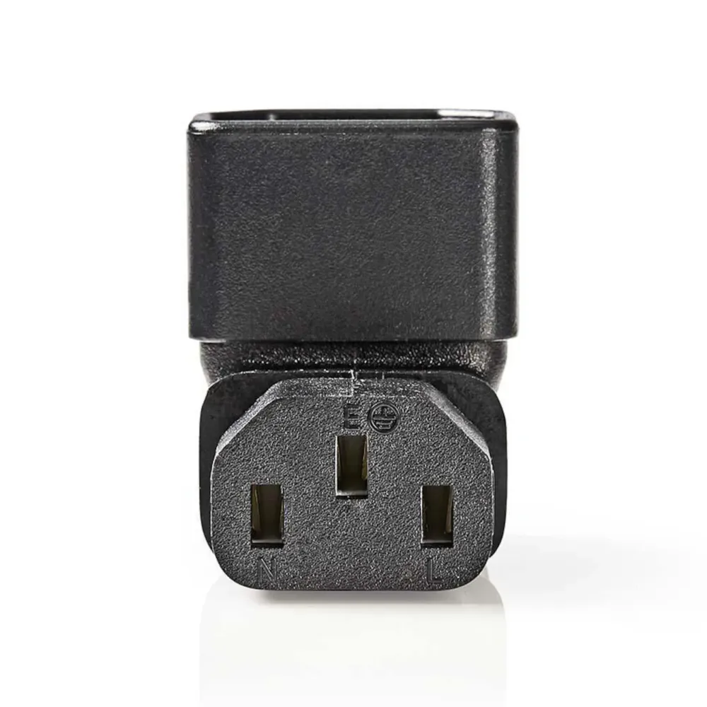 Kjell Strømledninger|Kabler Og Adaptere|Vinkeladapter C13 90° Nedovervinklet