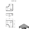 Kjell Kabelhåndtering|Elektrisk Installasjon|Vinkel for kabelkanal 20x10 mm
