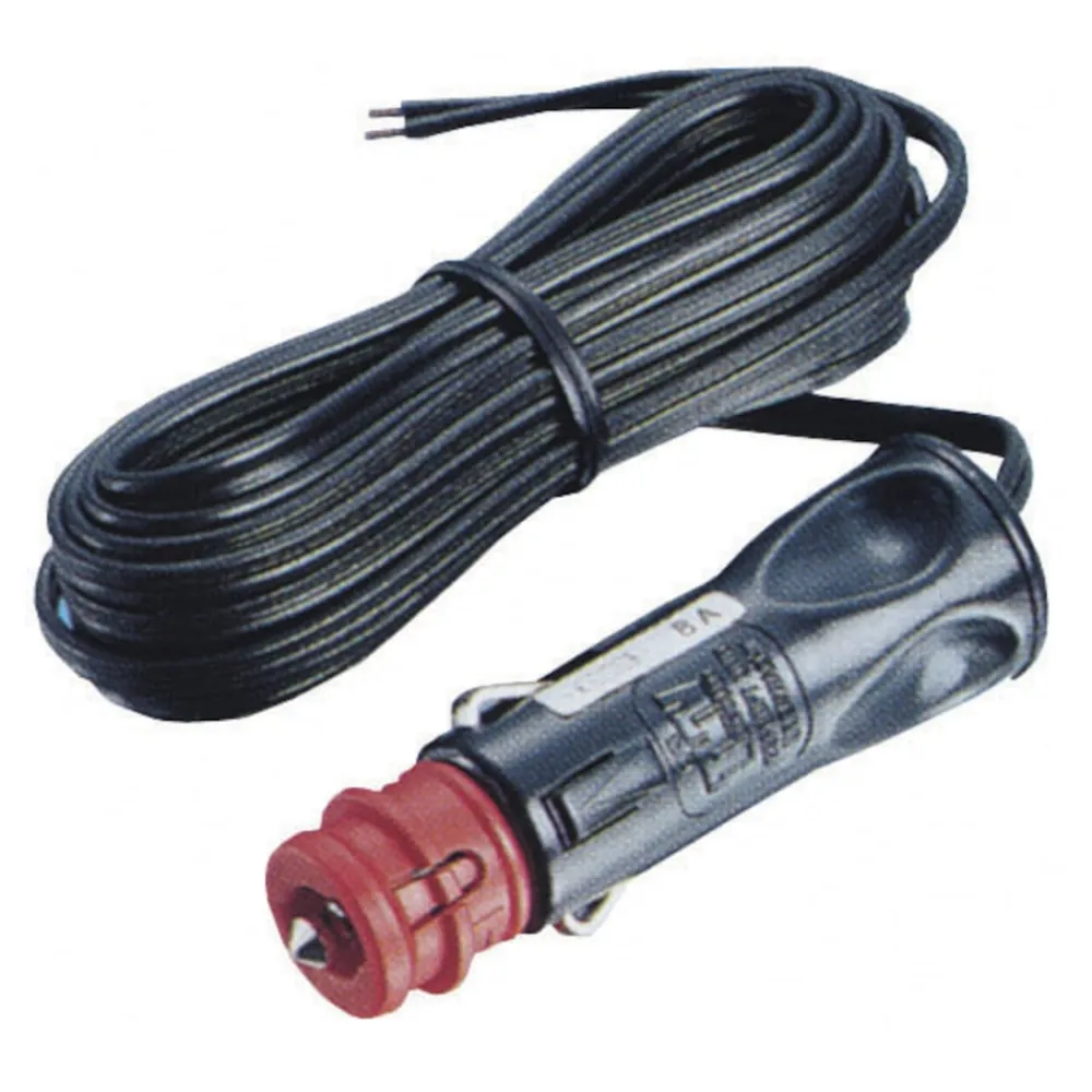 Kjell Biltilbehør|12 V-kontakt 12/21 mm med kabel 4 m