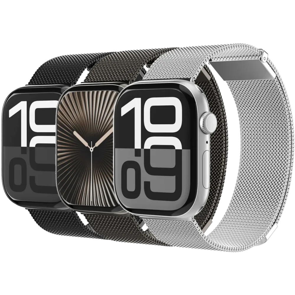 Vonmählen Smartklokker Og Ringer|Milanese Loop 2 til Apple Watch 44/45/46/49 mm