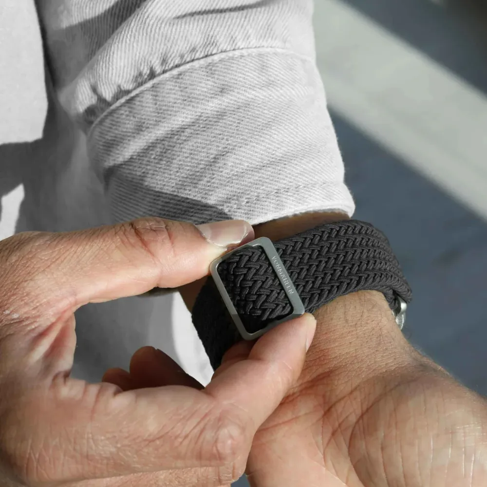 Vonmählen Smartklokker Og Ringer|Woven Loop flettet rem til Apple Watch 44/45/46/49 mm
