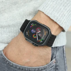 Vonmählen Smartklokker Og Ringer|Woven Loop flettet rem til Apple Watch 40/41/42 mm