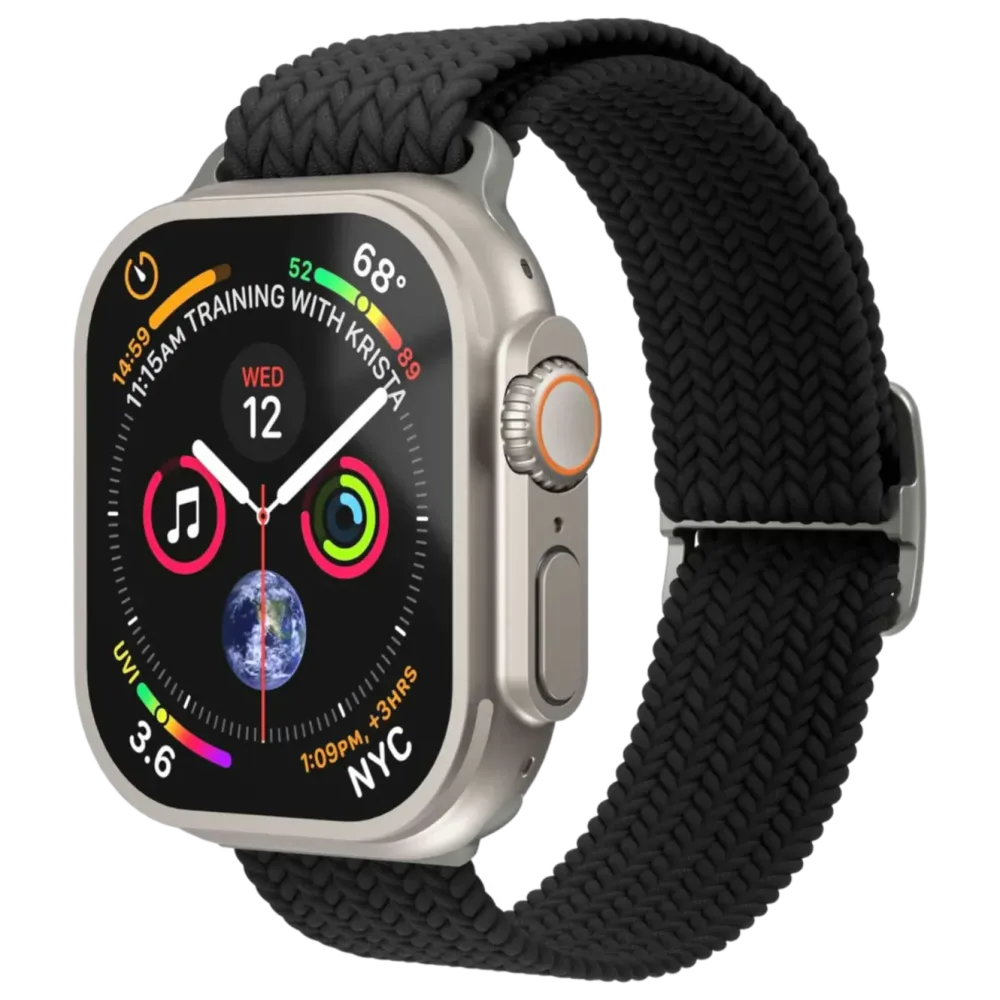 Vonmählen Smartklokker Og Ringer|Woven Loop flettet rem til Apple Watch 40/41/42 mm