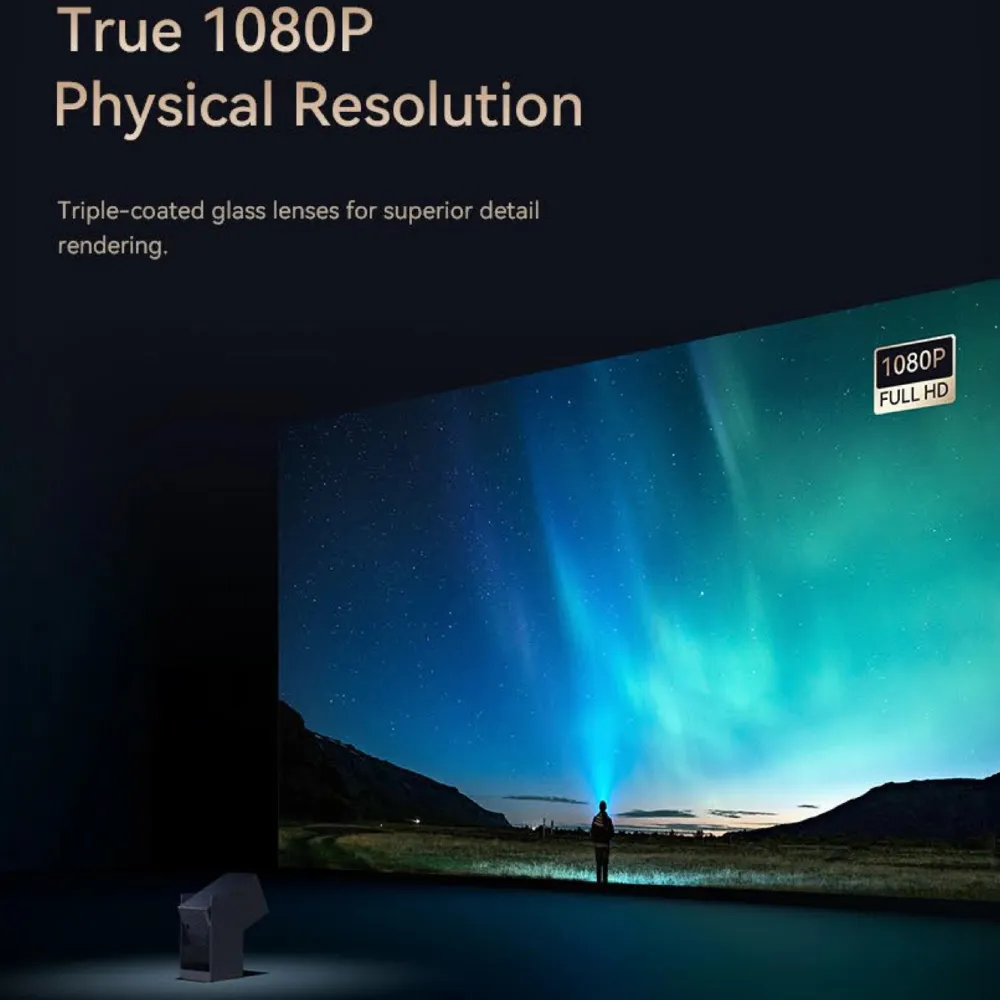 Wanbo Tv Og Tilbehør|Cube 2 Pro smart projektor med Full HD og Android TV 11