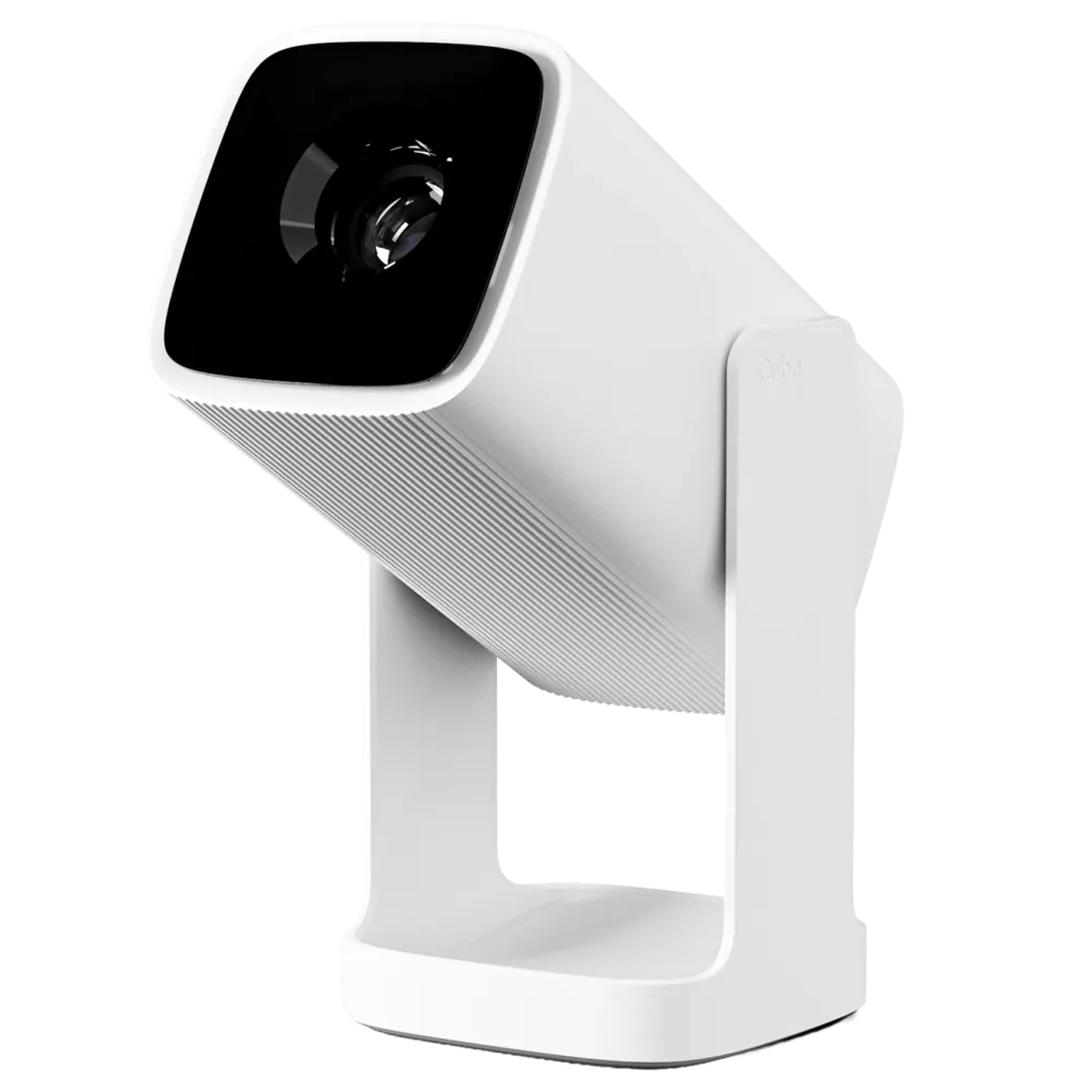 Wanbo Tv Og Tilbehør|Portabel projektor med Android TV og 360° gimbalstativ