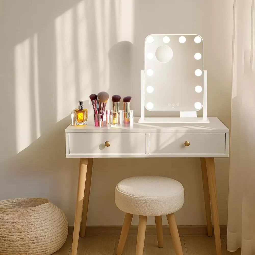 Wilfa Kropp Og Helse|Shine sminkespeil med LED-belysning