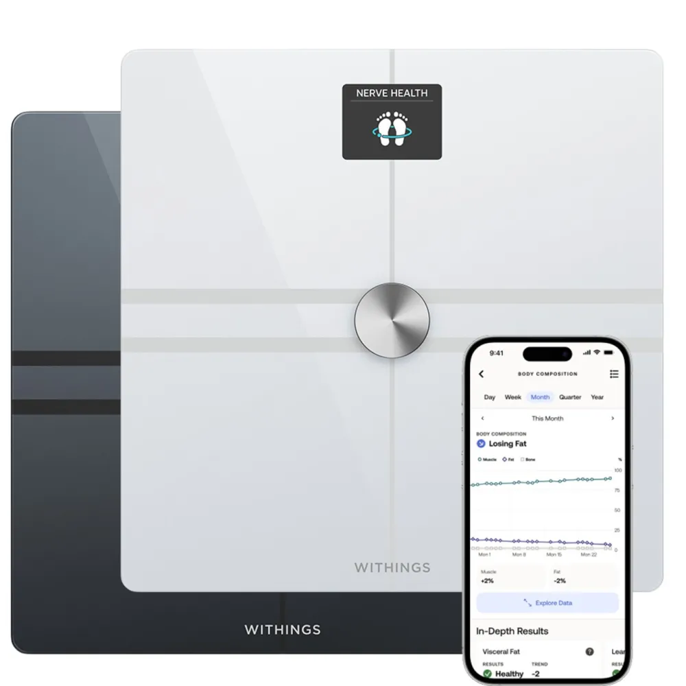 Withings Kropp Og Helse|Måleinstrumenter|Body Comp Personvekt med wifi