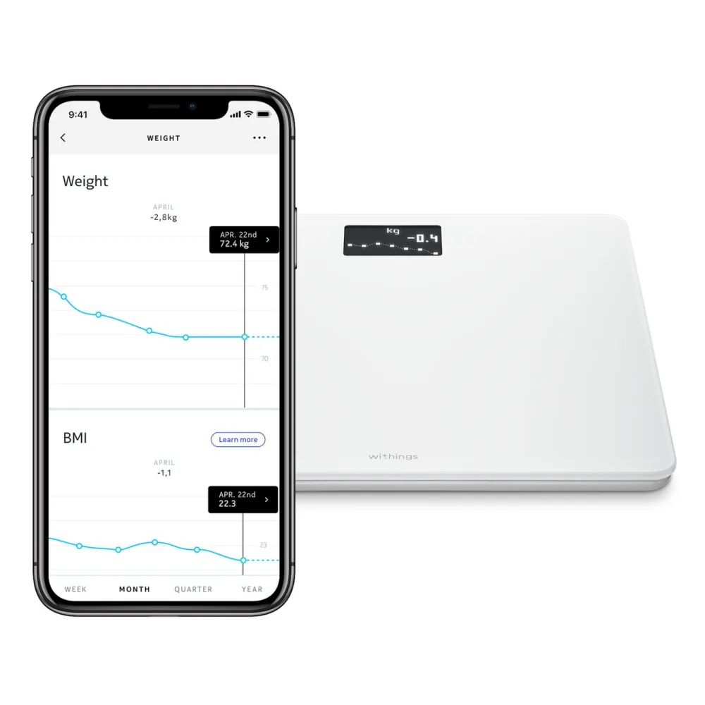 Withings Kropp Og Helse|Måleinstrumenter|Body Personvekt med wifi