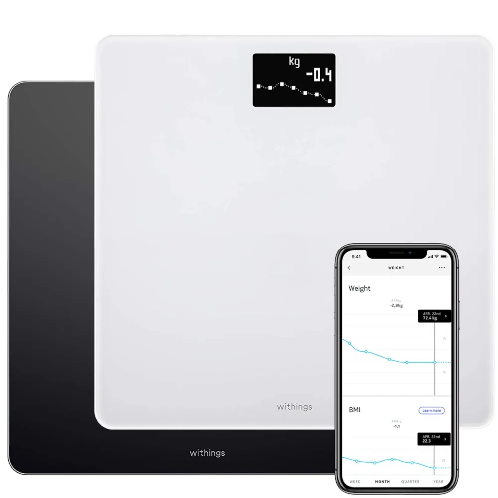 Withings Kropp Og Helse|Måleinstrumenter|Body Personvekt med wifi