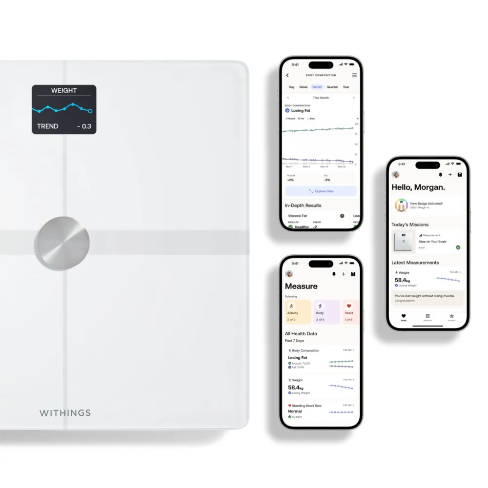 Withings Kropp Og Helse|Måleinstrumenter|Body Smart Personvekt med wifi