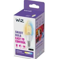 WiZ Smart Belysning|Smart Belysning|Clear Filament C35 Smart LED-pære E14 470 lm