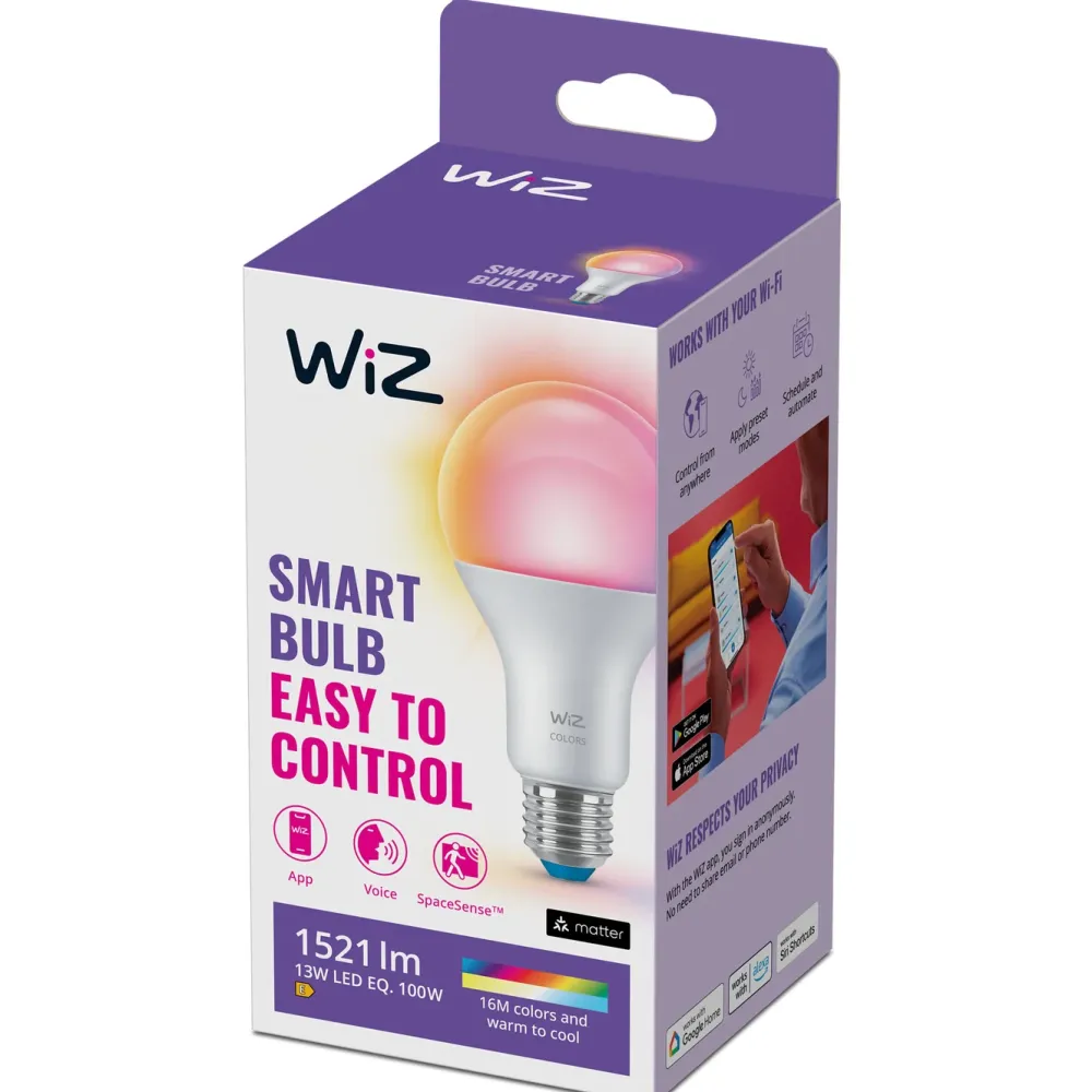 WiZ Smart Belysning|Smart Belysning|Color A67 Smart LED-pære E27 1521 lm
