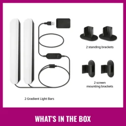 WiZ Smart Belysning|Smart Belysning|Gradient Light Bars RGBIC 2-pk.