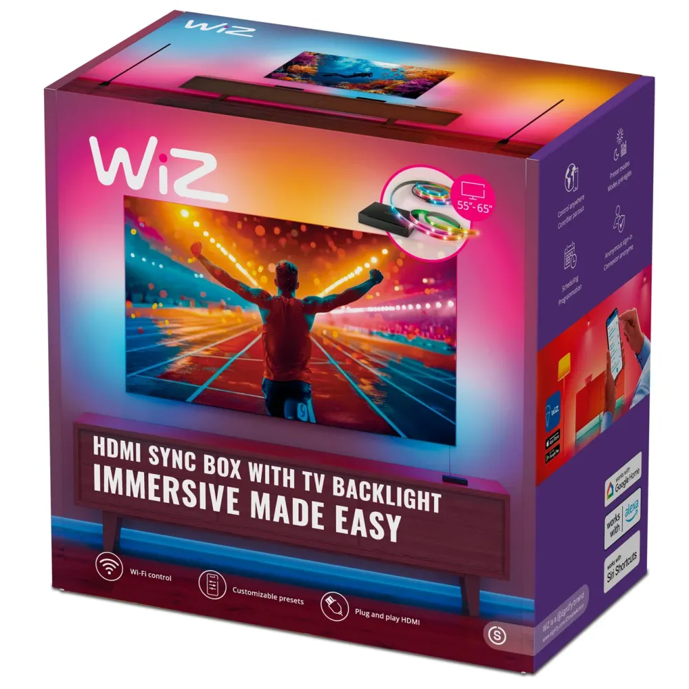 WiZ Tv Og Tilbehør|Sync box starter kit 55"-65"