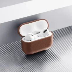 WOOLNUT Hodetelefoner Og Hodesett|Deksel i skinn til AirPods Pro 3-ladeetui