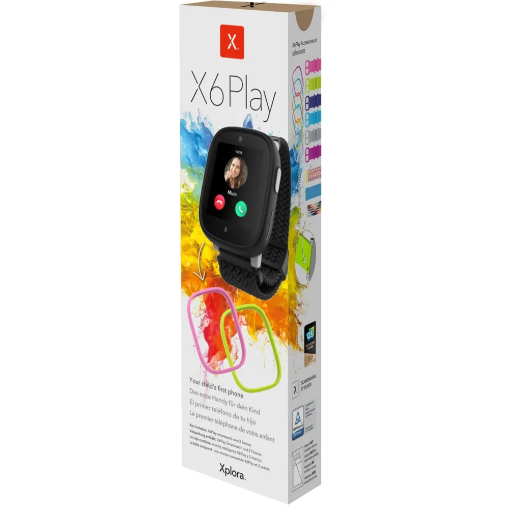Xplora Barn Og Baby|Smart Ring|X6Play (Gen. 2) GPS-klokke med telefon for barn