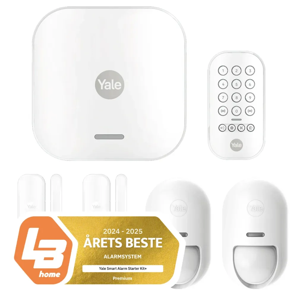 Yale Alarmsystemer|Smarte Alarmer|Startalarmkit+