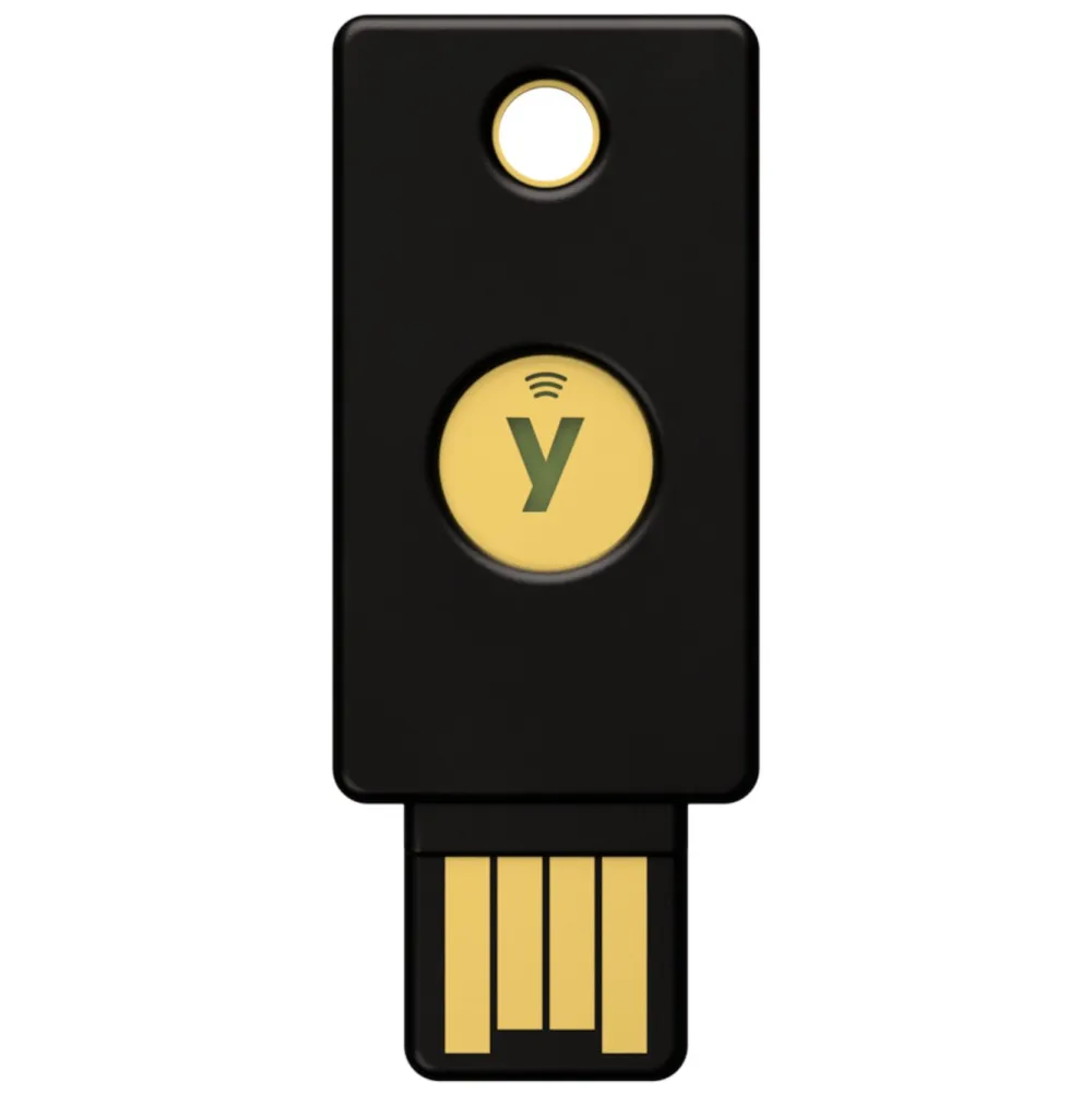 Yubico Datatilbehør|Ergonomi|YubiKey 5 NFC Sikkerhetsnøkkel med USB-A